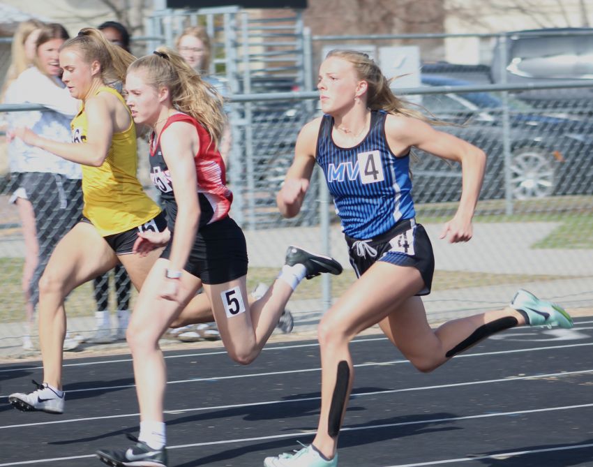 Class A girls track and field leaders - Mount Vernon/Plankintonâ€™s Berkeley Engelland excelling in wide range of events